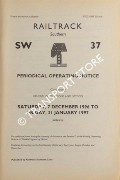 Book cover of Periodical Operating Notice containing General Instructions and Notices, Saturday 7 December 1996 to Friday, 31 January 1997 by Railtrack Southern